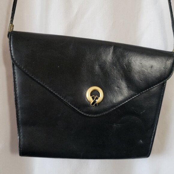 Rush Hour Retro Purse Vtg Chic Black Flap crossbody clutch Versatile 90s Classic - Picture 4 of 7
